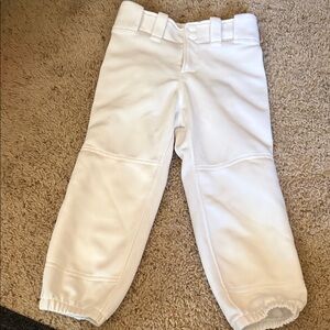 Mizuno Performance Girls Softball Pants In White Size YS (girl 21.5-23.5)